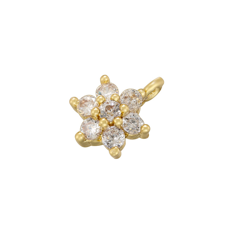 9:VD23 gold white diamond pendant