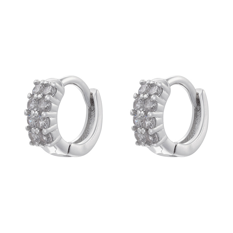 4:Ve1491 white gold white diamond 1 pair
