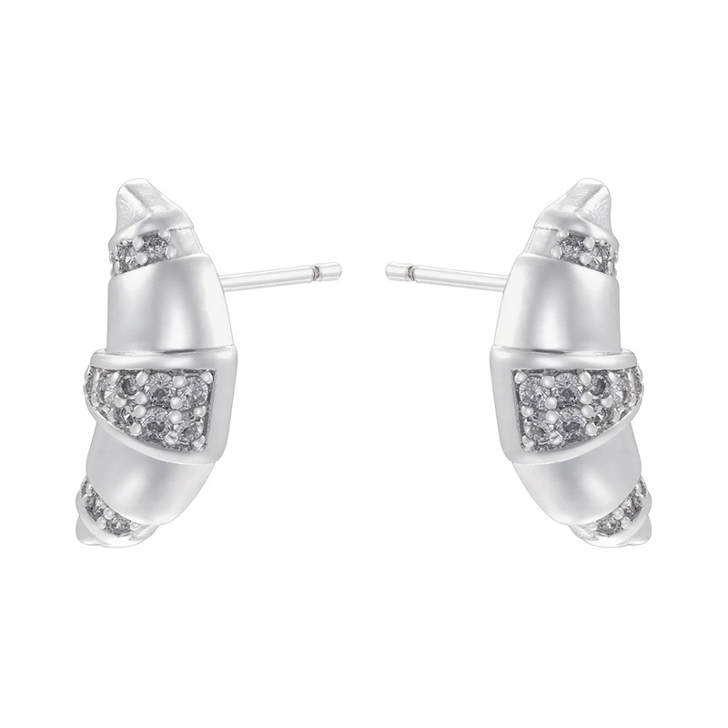 10:Ve1494 white gold white diamond 1 pair