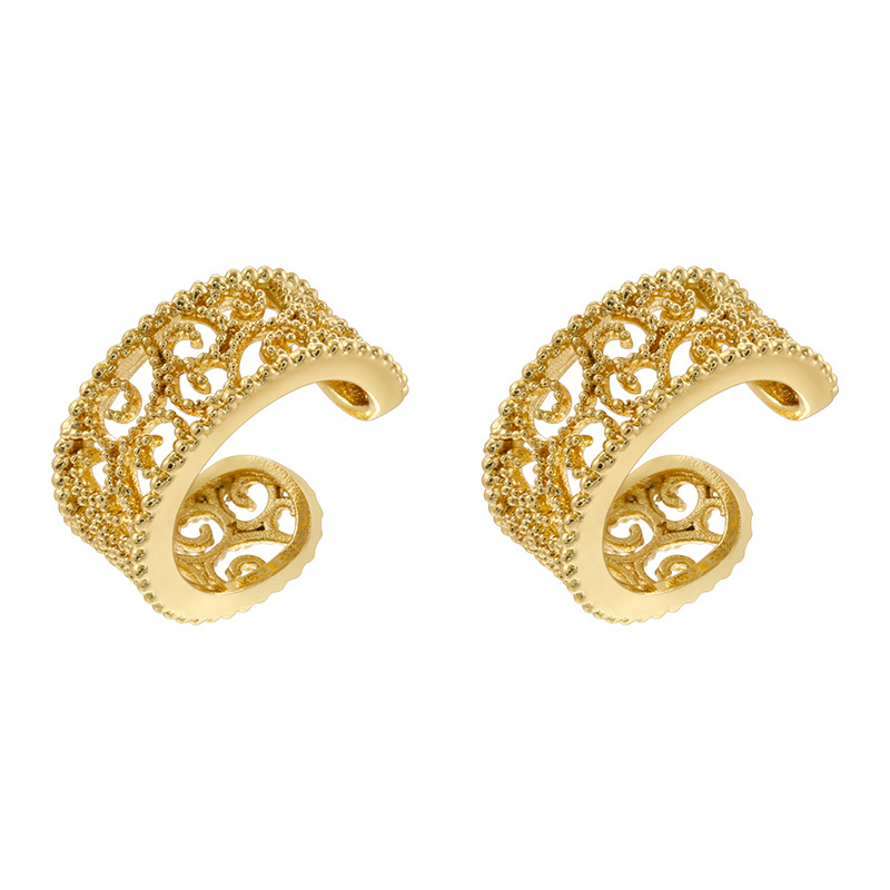 11:Ve1495 golden white diamond 1 pair
