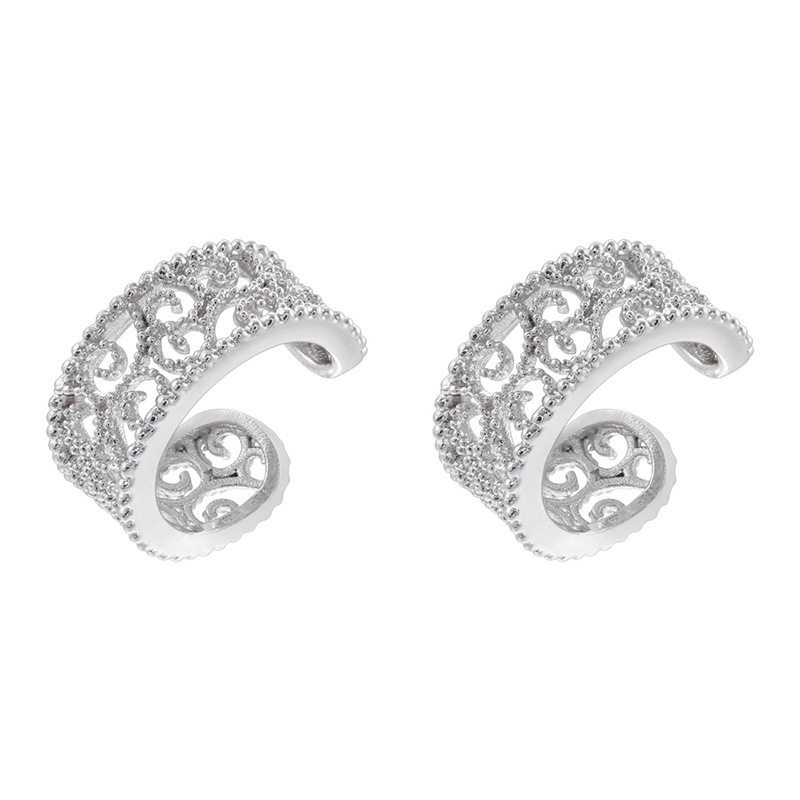 12:Ve1495 white gold white diamond 1 pair