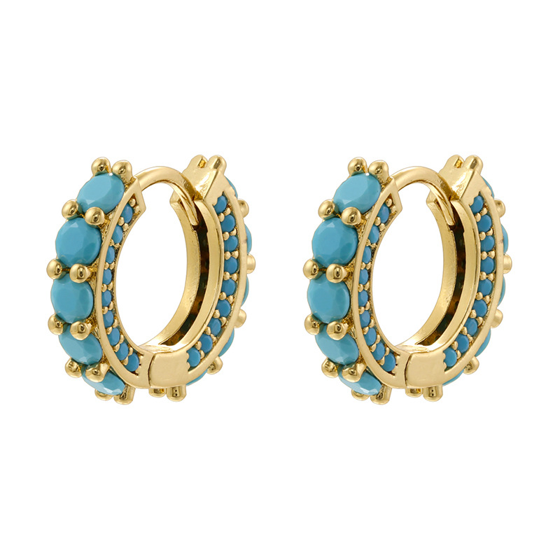 2:1 pair of golden turquoise diamonds