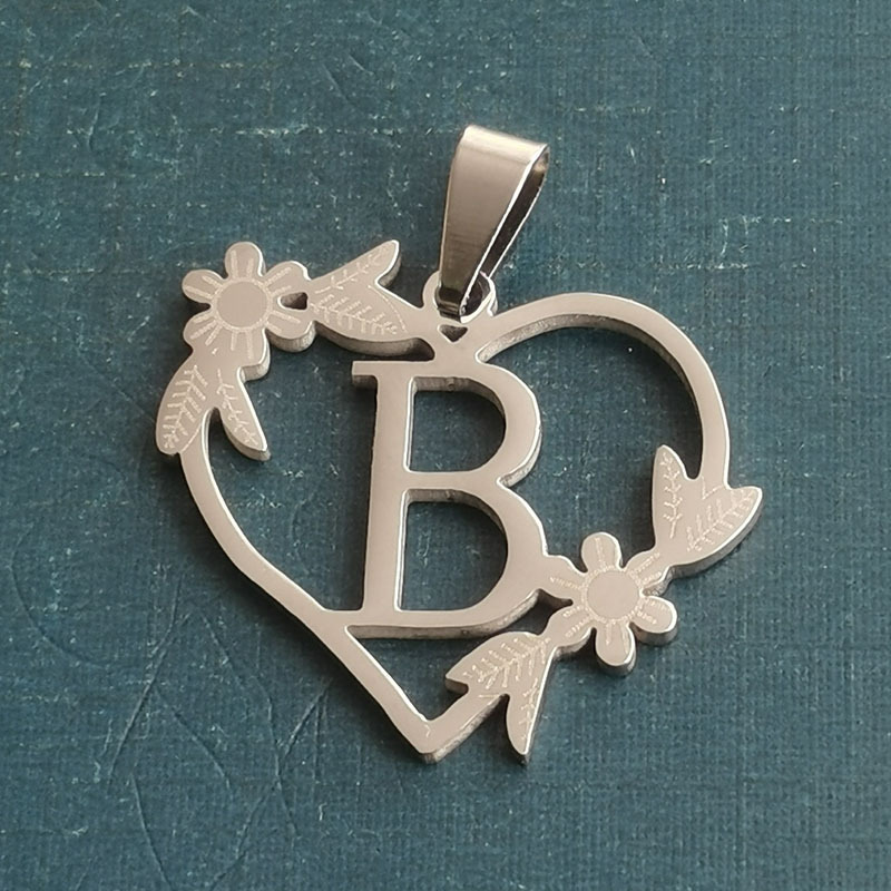 2:B silver pendant