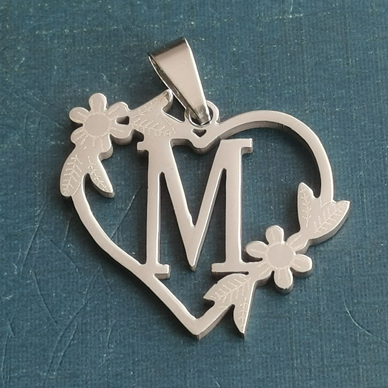 13:M silver pendant