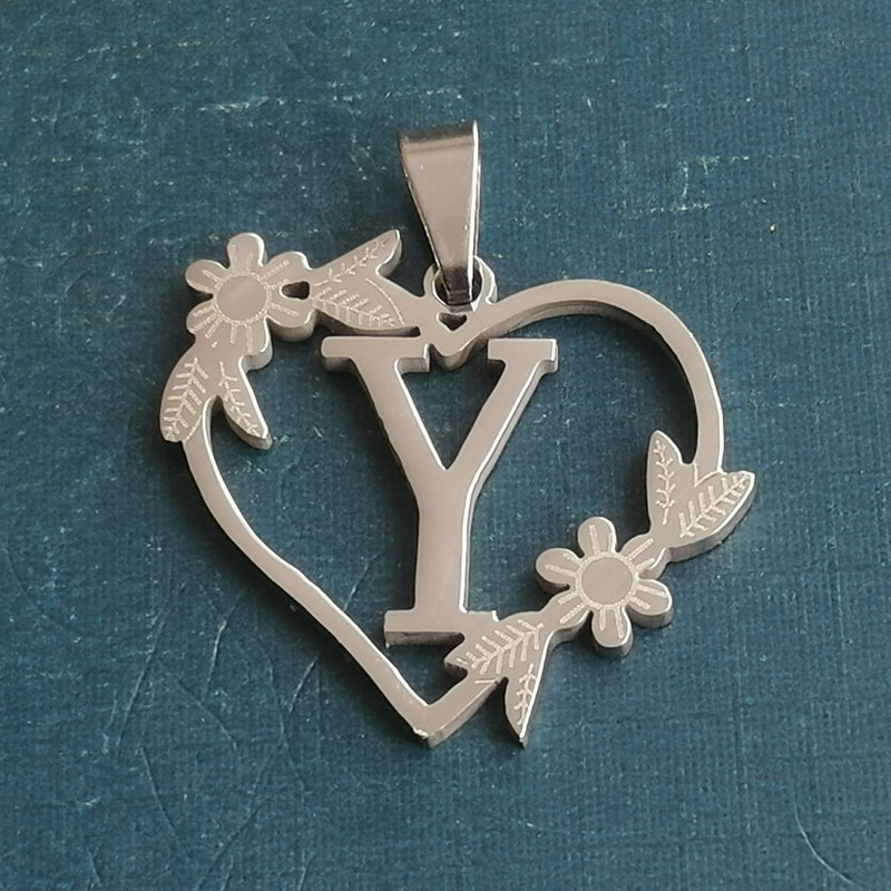 25:Y silver pendant