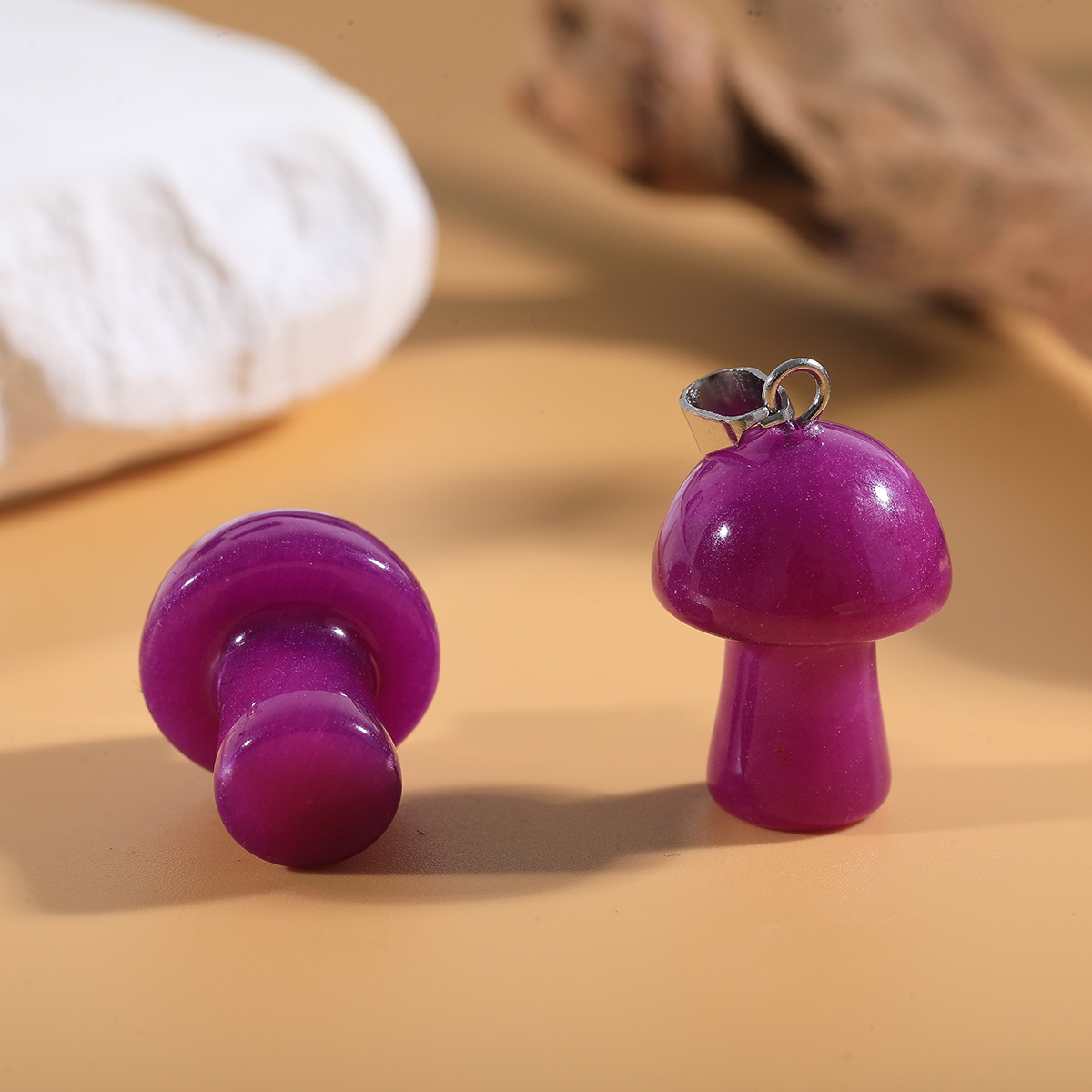 38:Rose red agate (single)