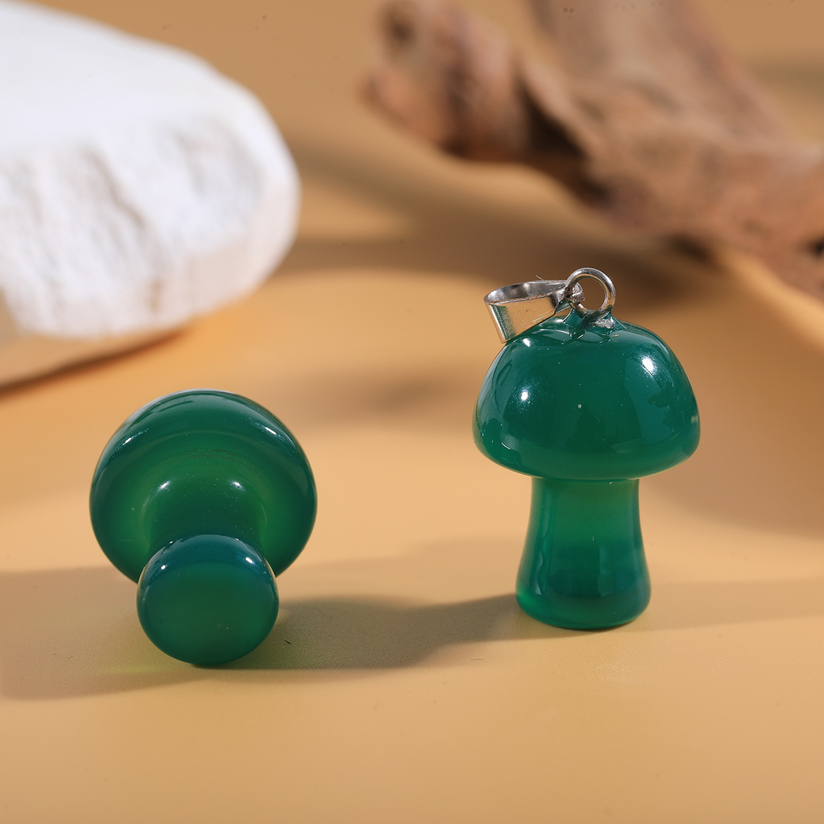 40:Green agate (single)