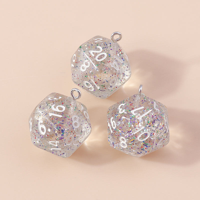 7:Transparent glitter