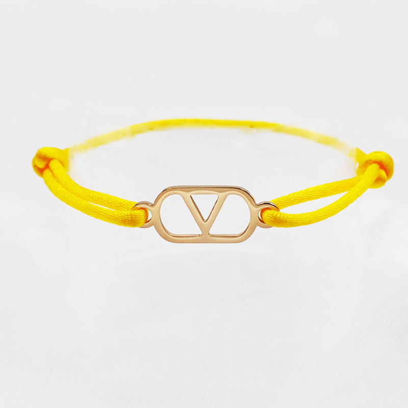 6:Yellow rope   rose gold accessories