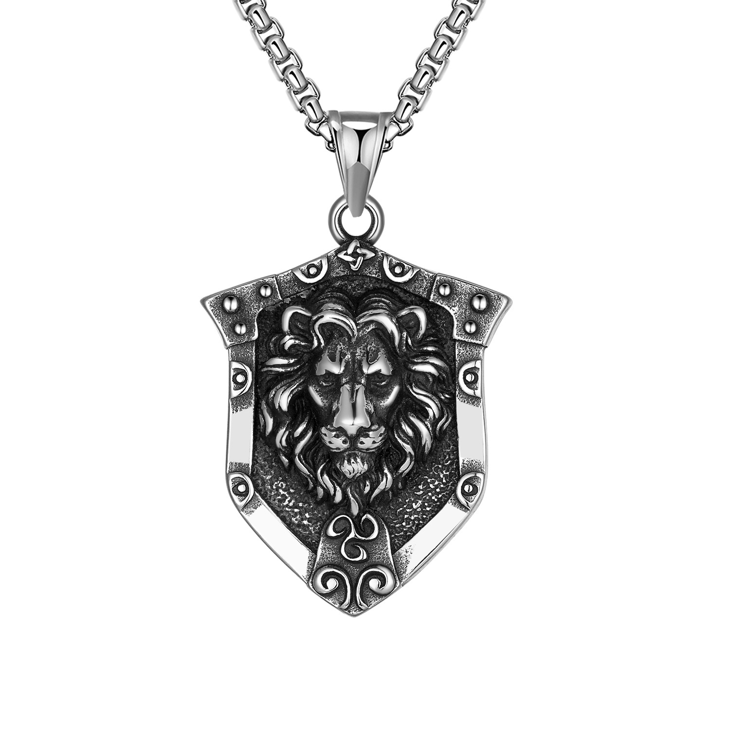 1:Lion Necklace (with 60cm Pearl Chain)