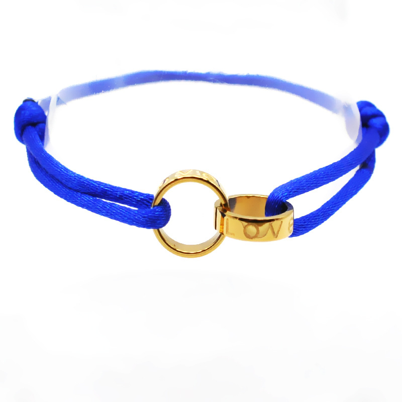 23:Sapphire blue rope gold accessories