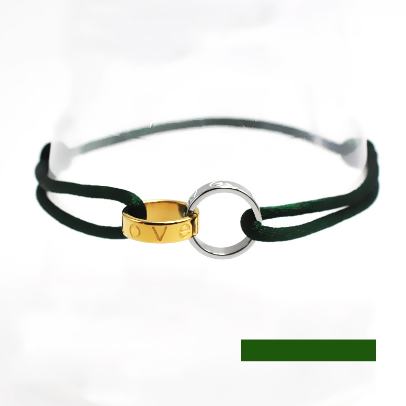 27:Dark green rope two-color accessories