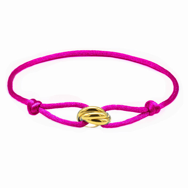 8:Plum Red Rope Gold Accessories