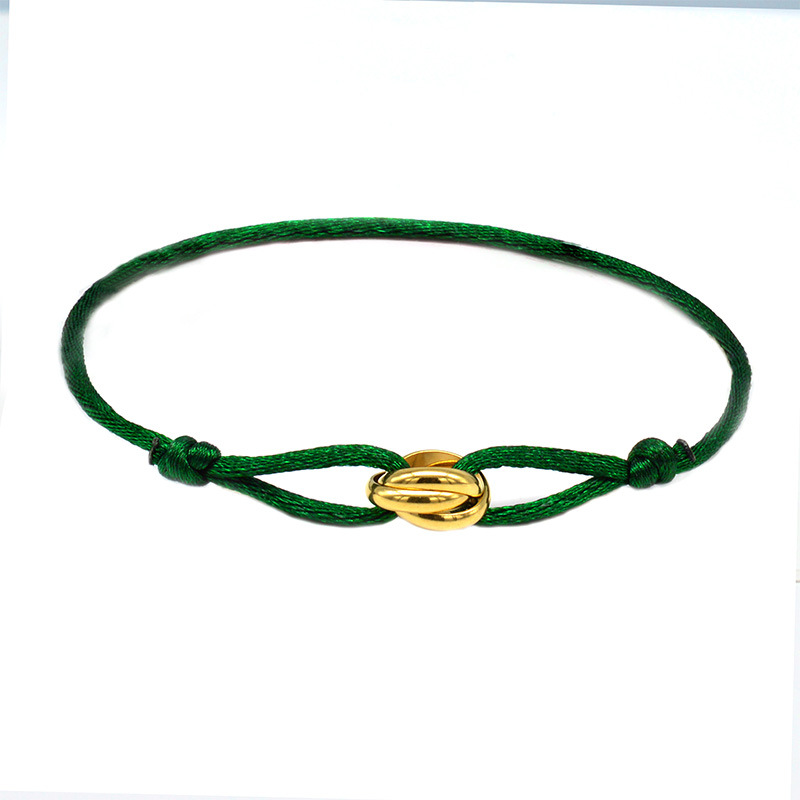 17:Green Rope Gold Accessories