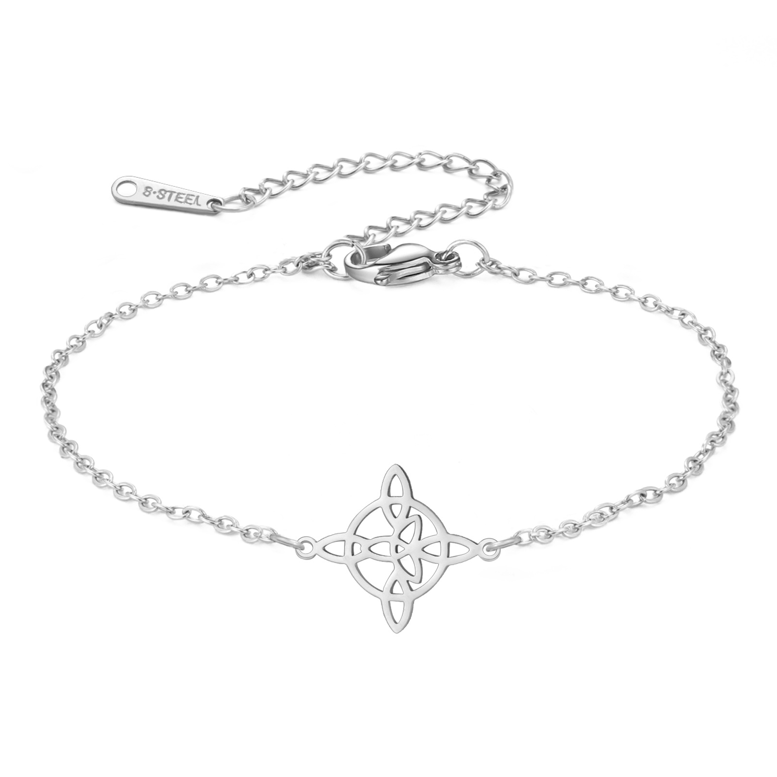 1:Steel color cross chain