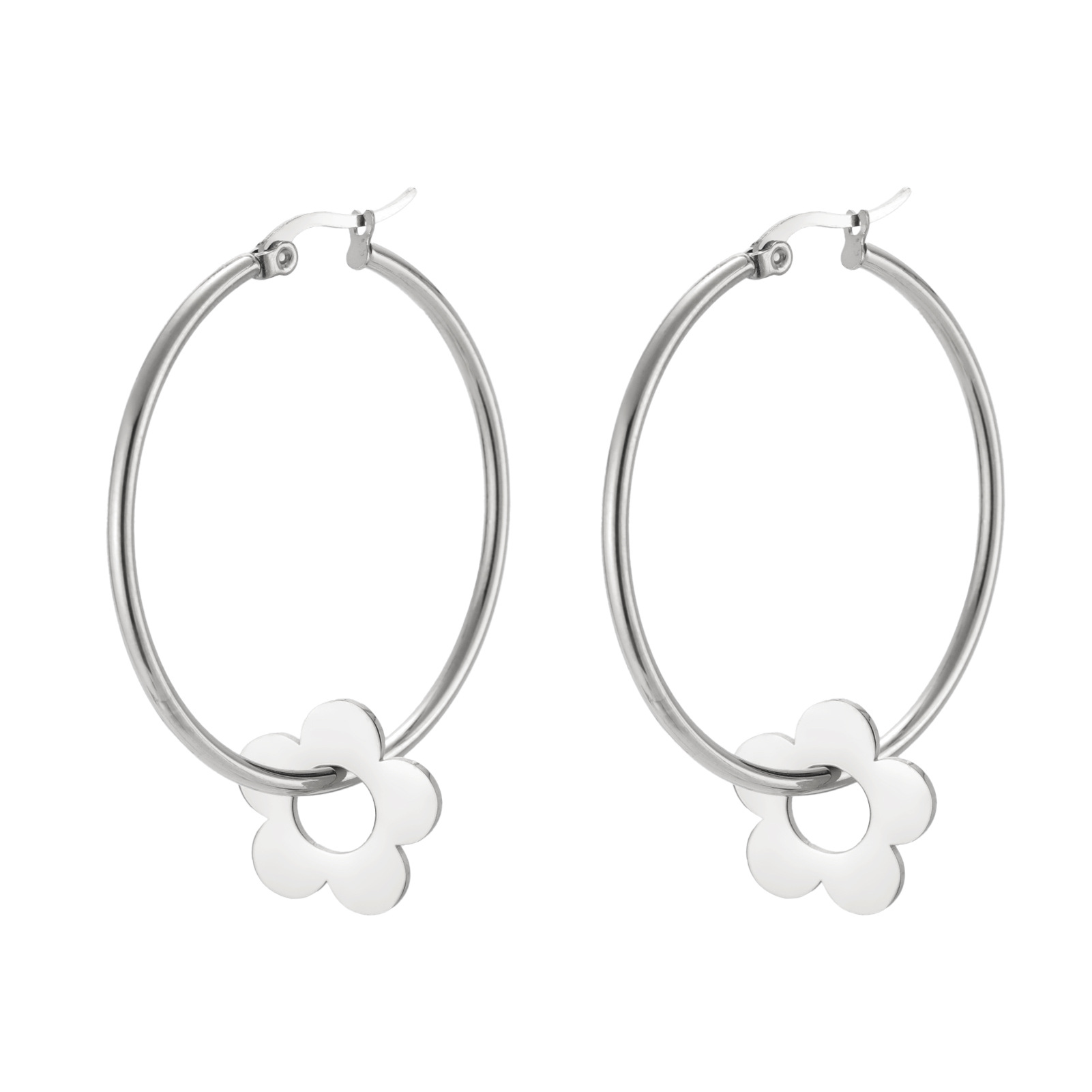 9:Steel color five-petal flower