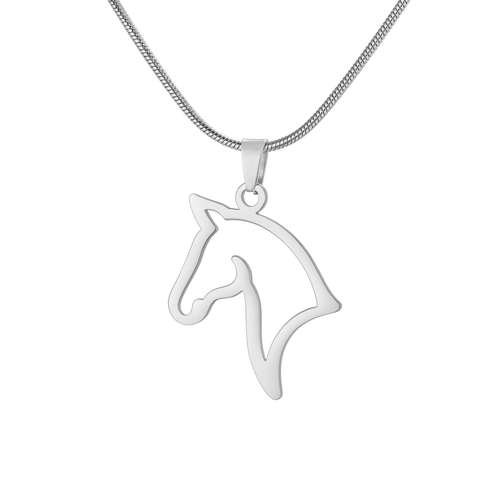 1:Round snake chain-steel color