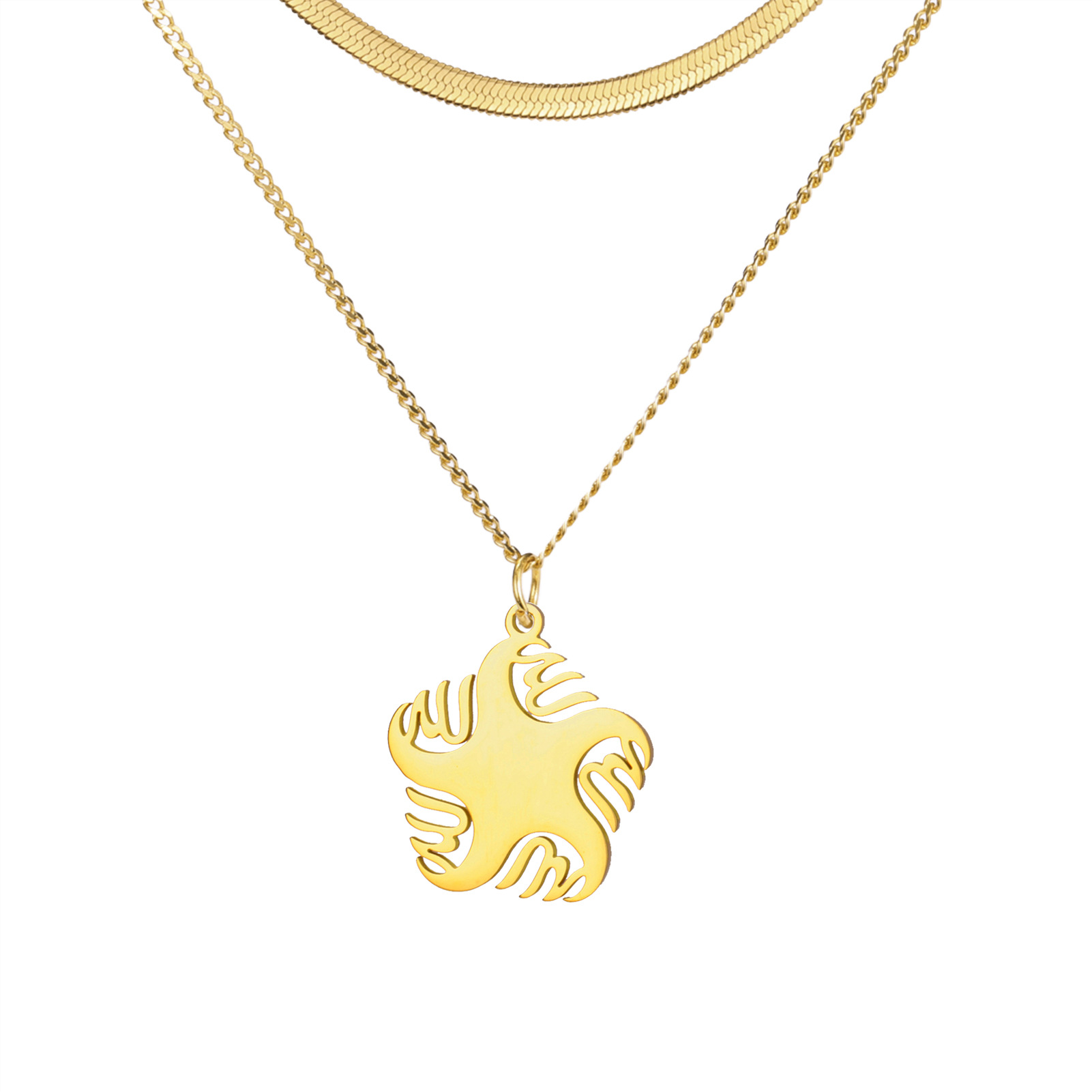 4:Double layer snake chain-gold