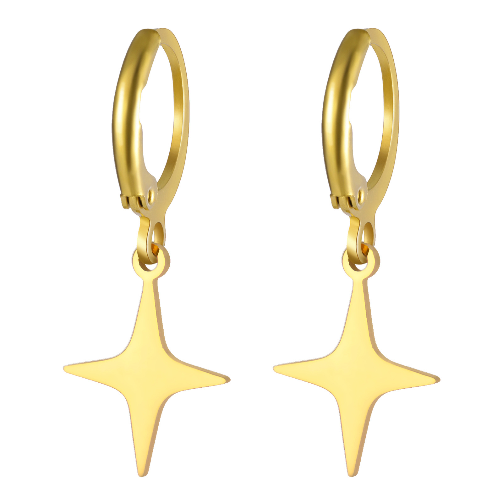 6:Four pointed star-gold