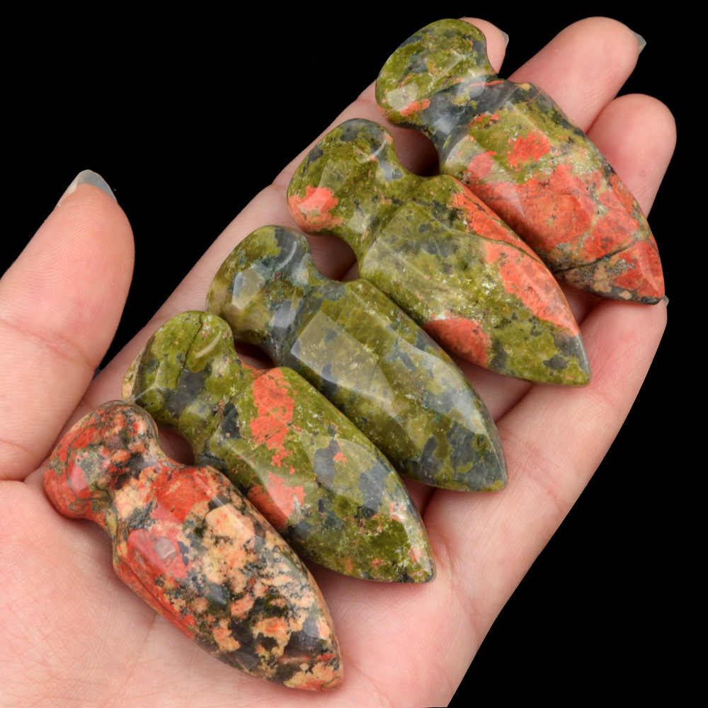 6:Flower green stone