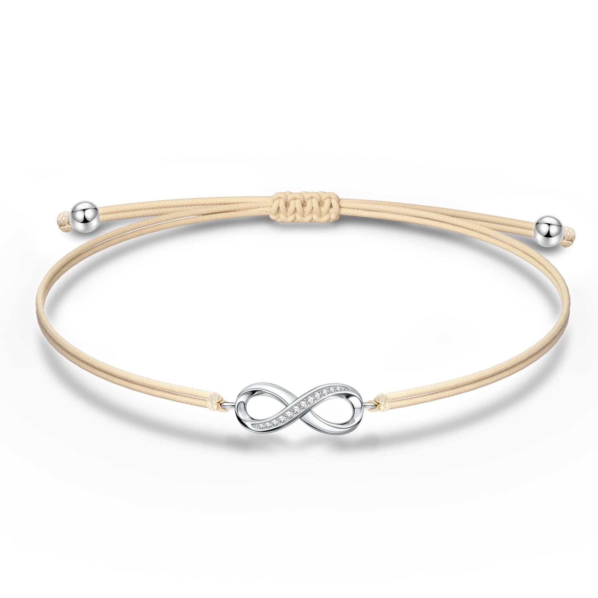 10:Yellow infinity symbol hand rope