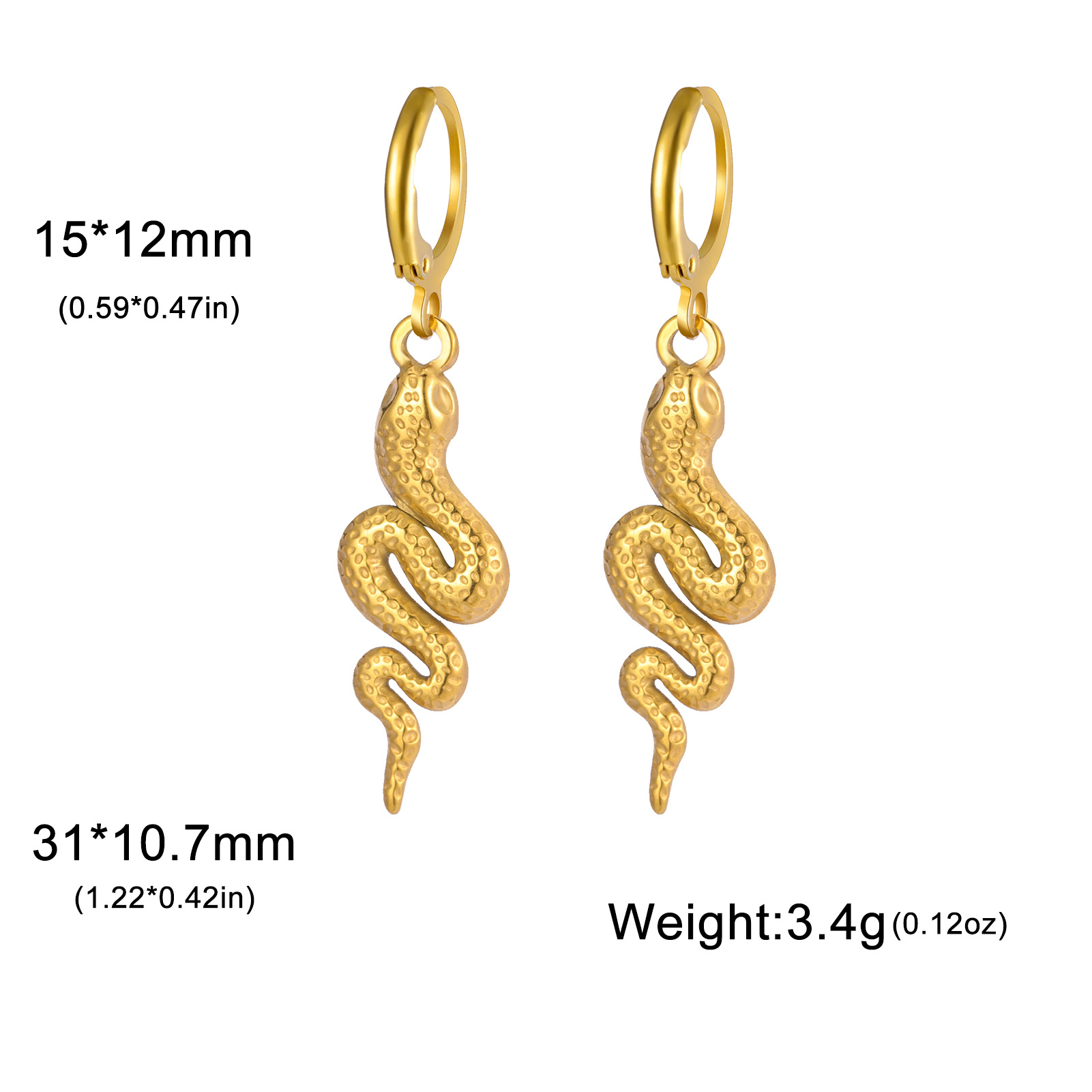 2:Snake hammer forged pattern-gold