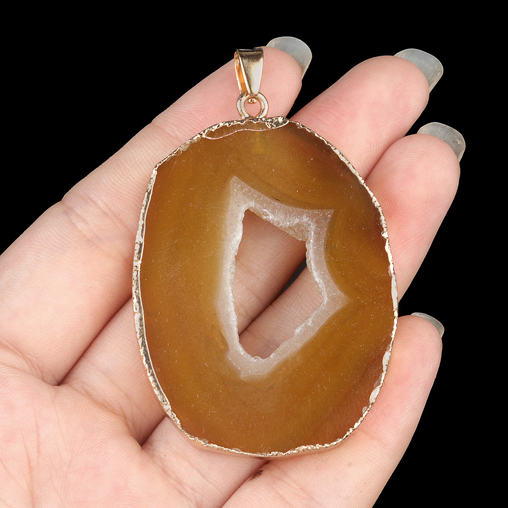9:Yellow agate (gold edge)
