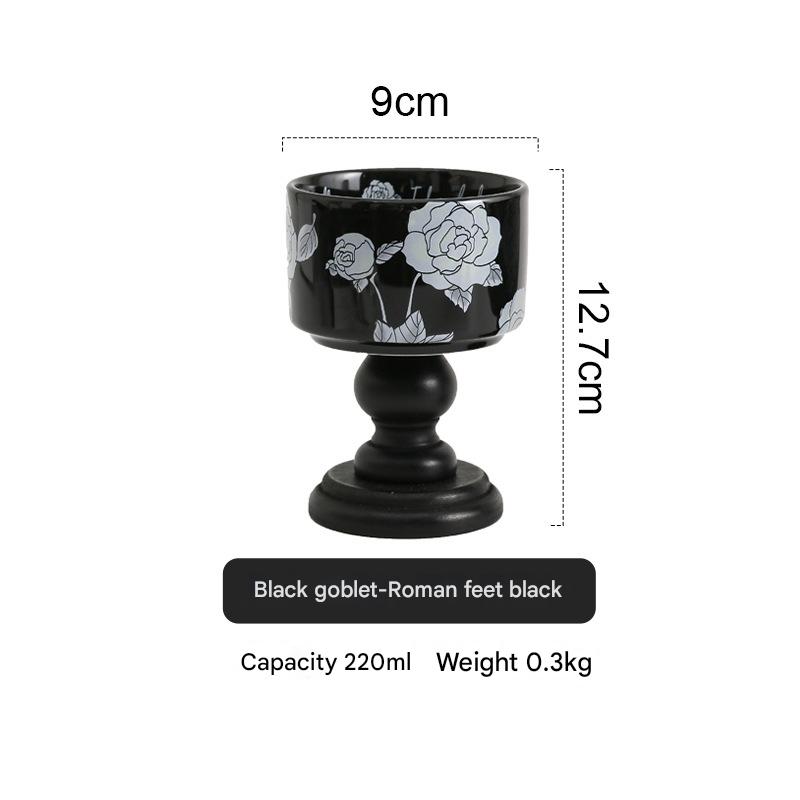 Black -roman feet black-camellia