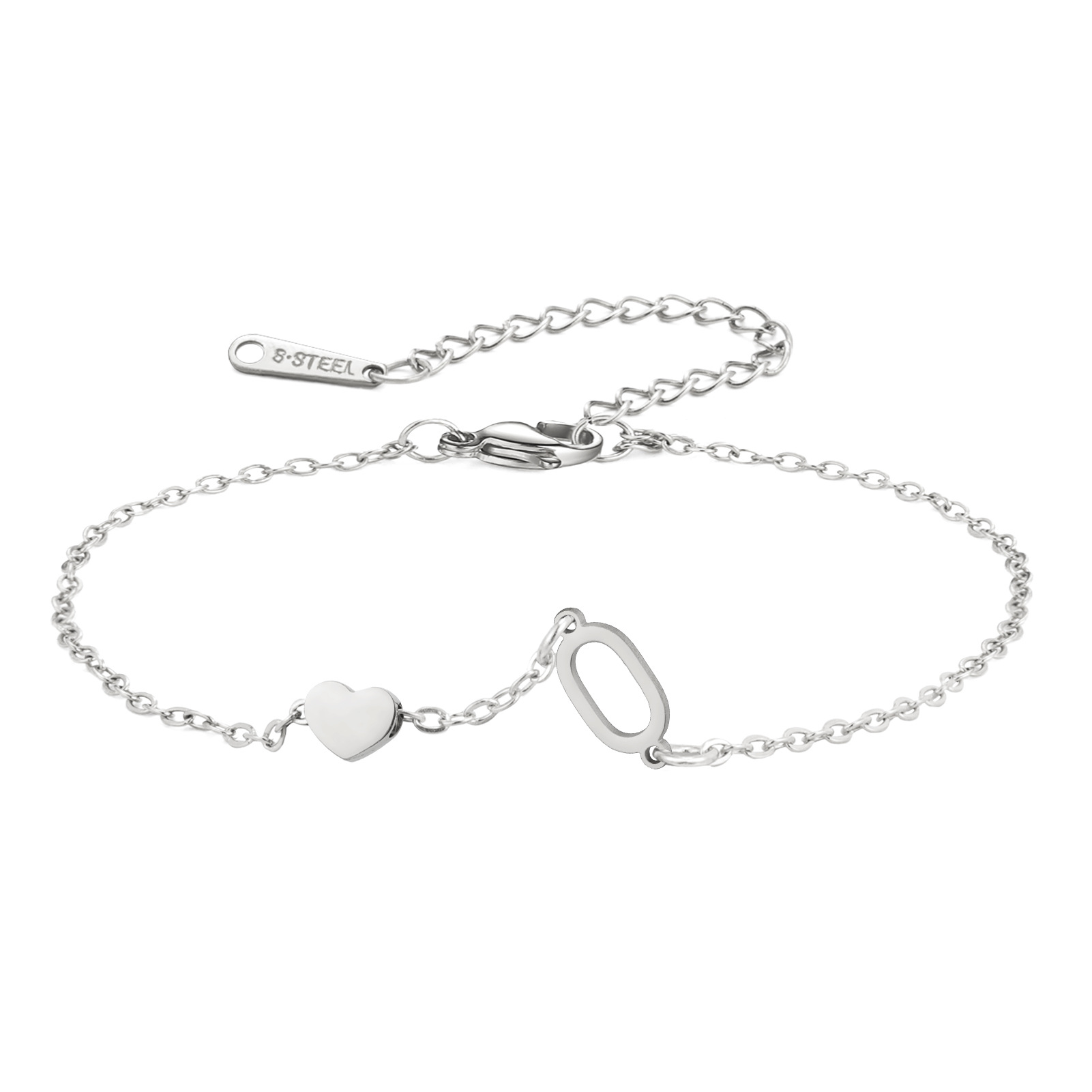 29:Letter o-steel color