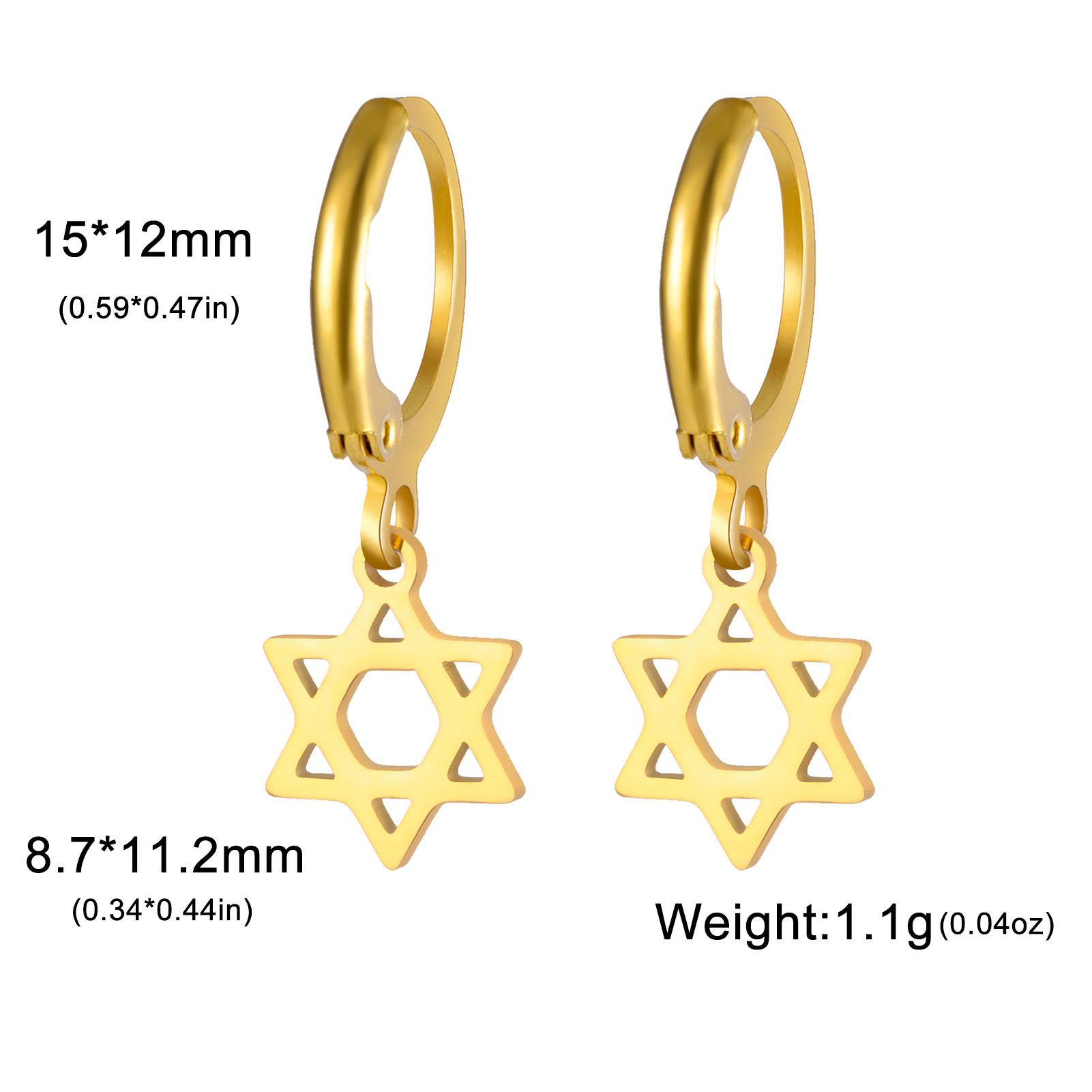 2:Six-pointed star-gold
