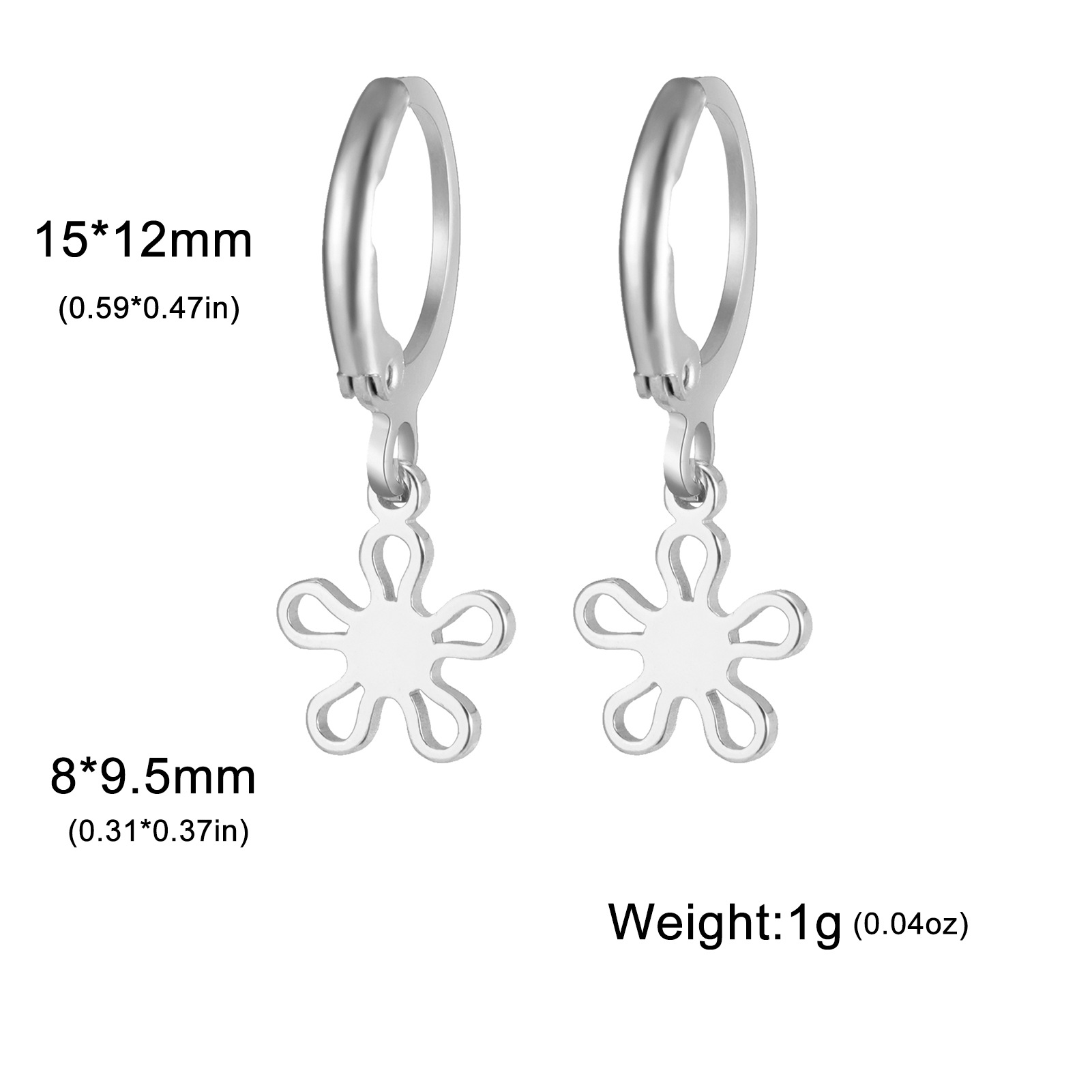 19:Small flower-steel color