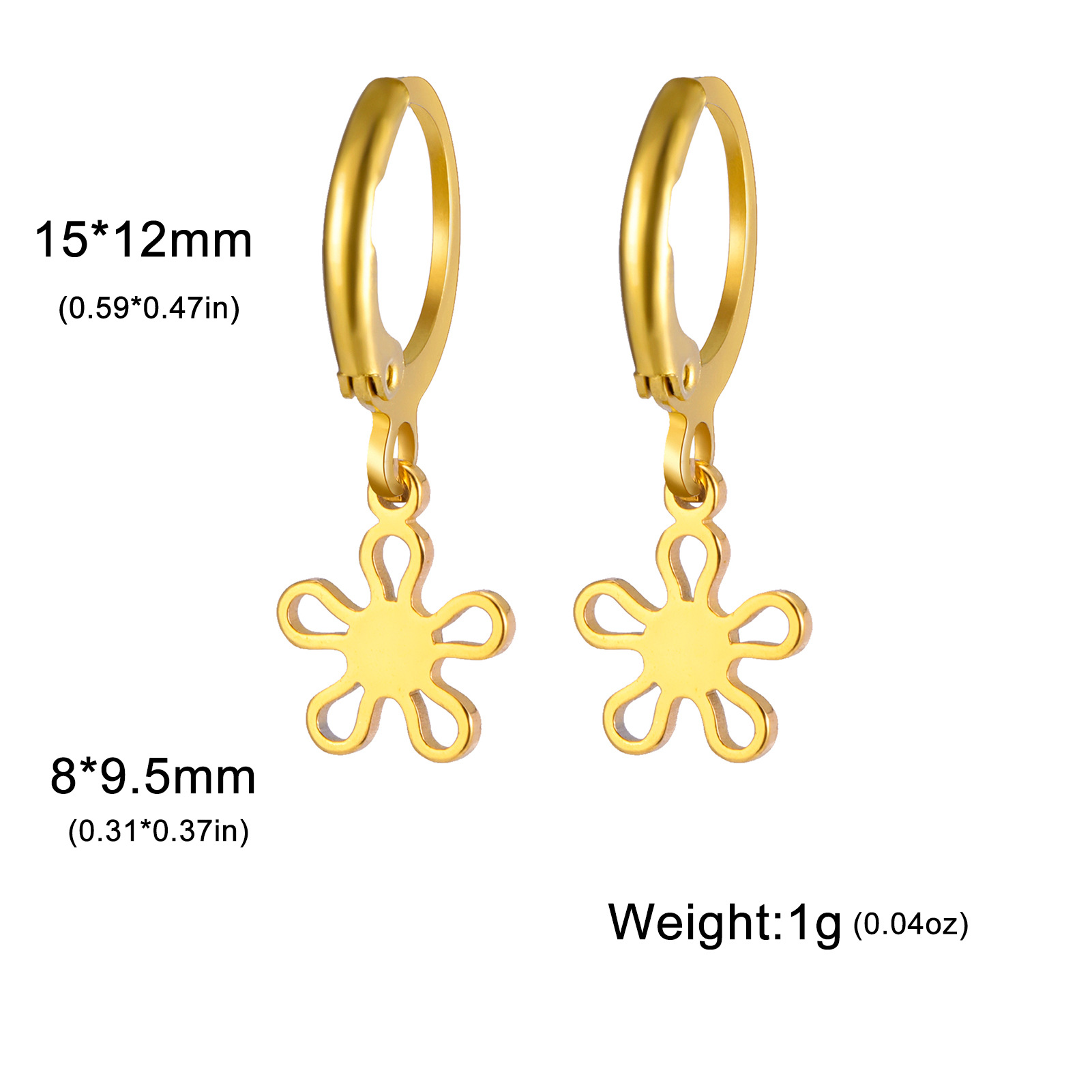 20:Small flower-gold