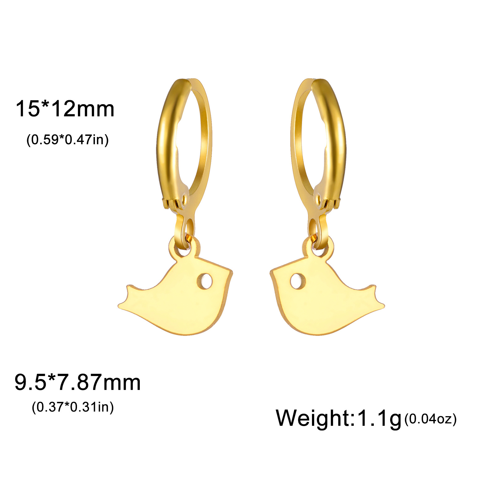 24:Cartoon fat bird-gold