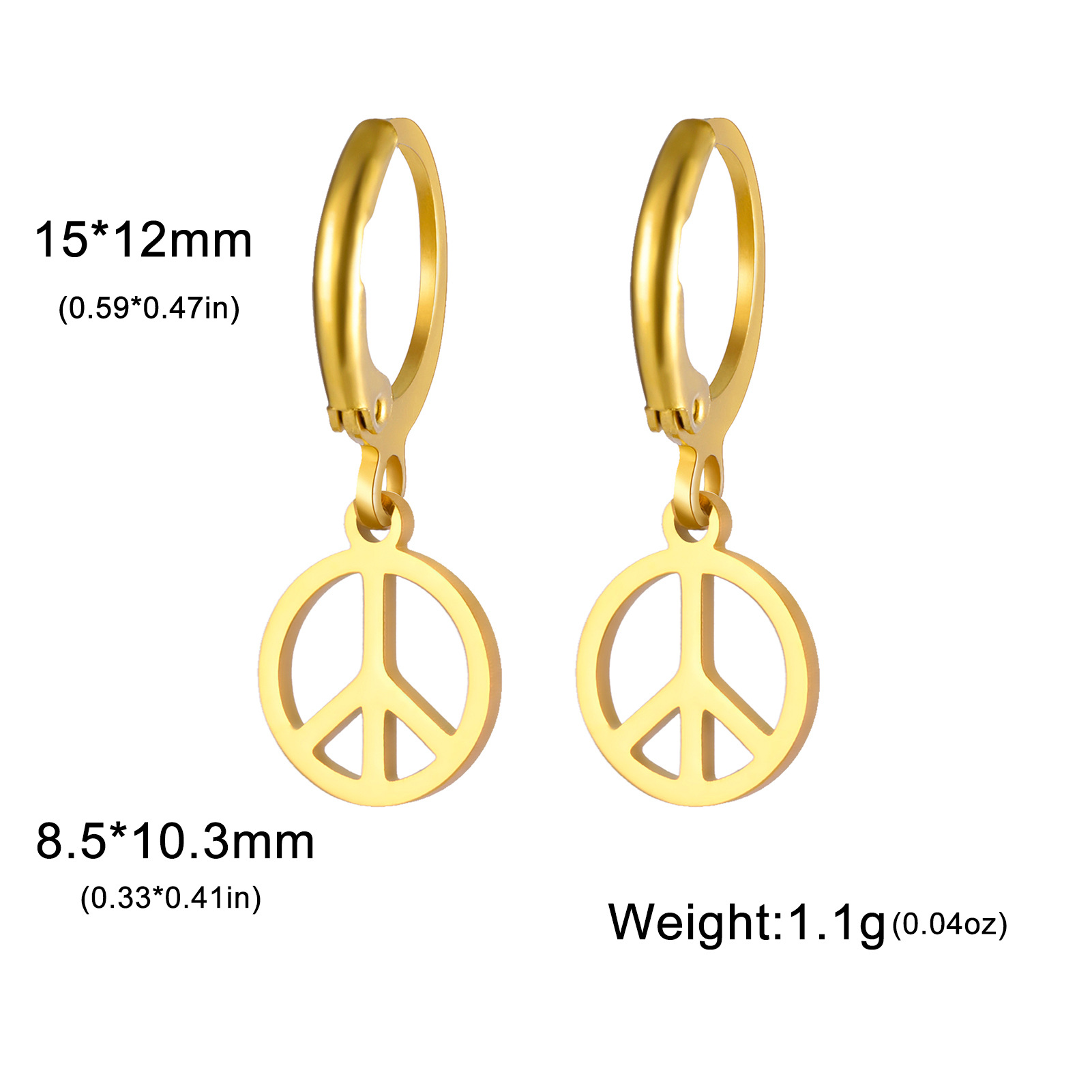 10:Peace symbol-gold