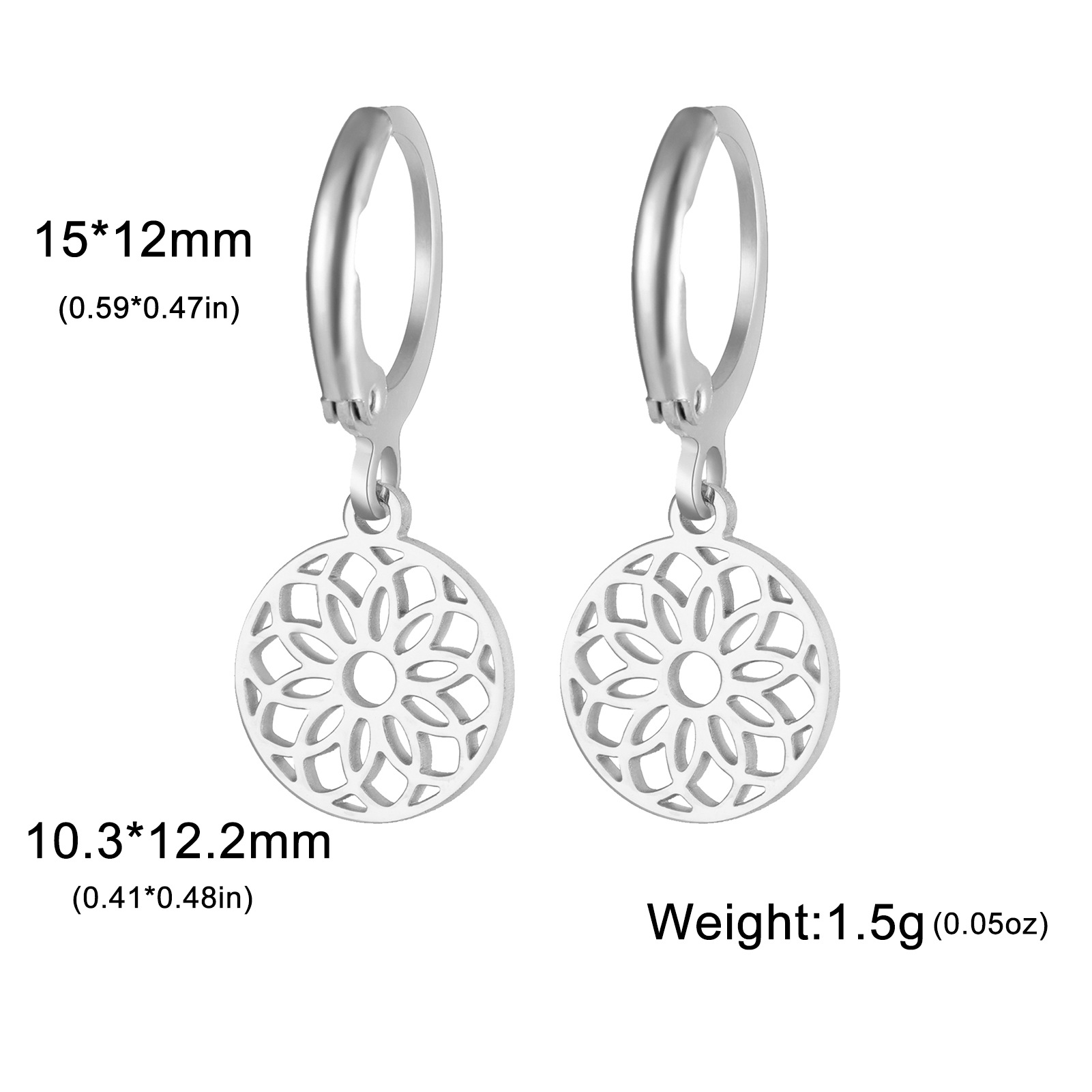 15:Hollow chrysanthemum-steel color