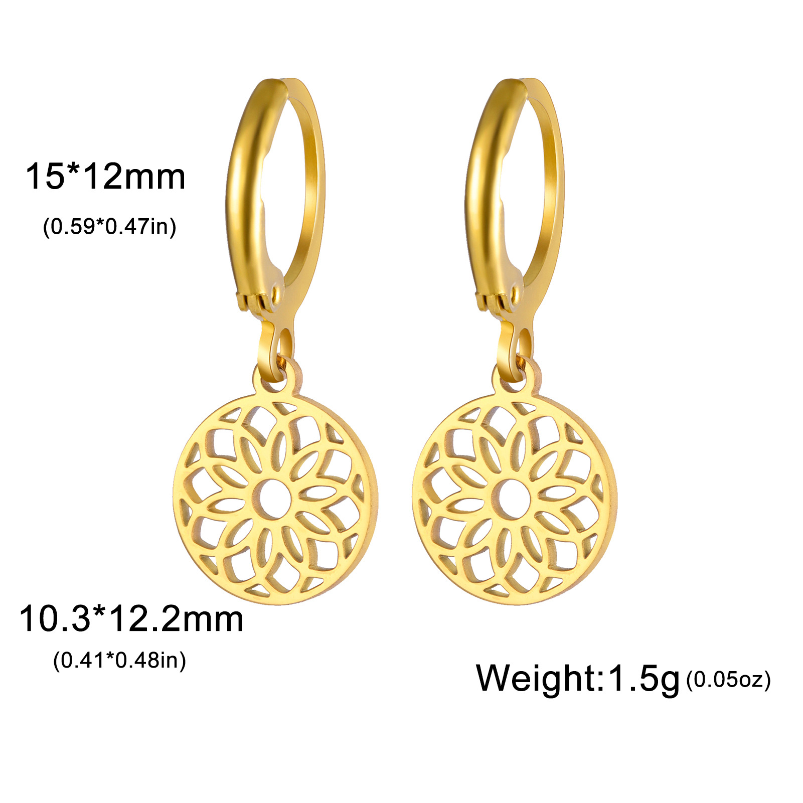 16:Hollow chrysanthemum-gold