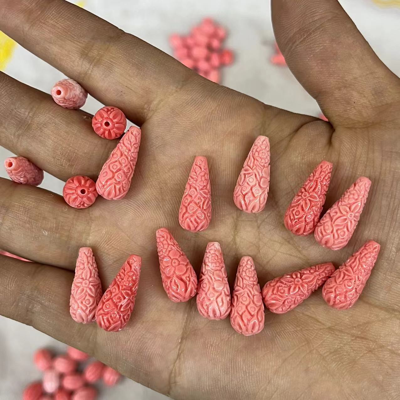 10:9*20MM carved long water droplets