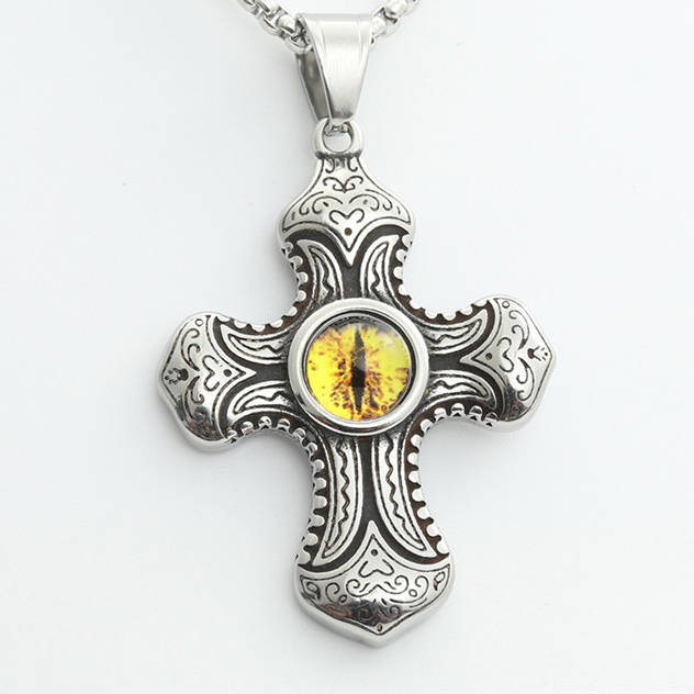 5:Yellow eye pendant (without chain