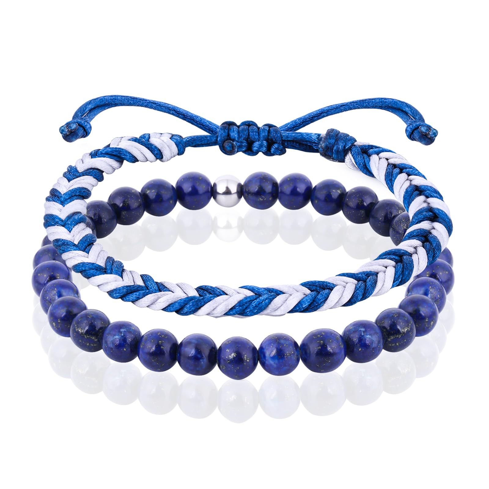 8:Lapis lazuli blue and white