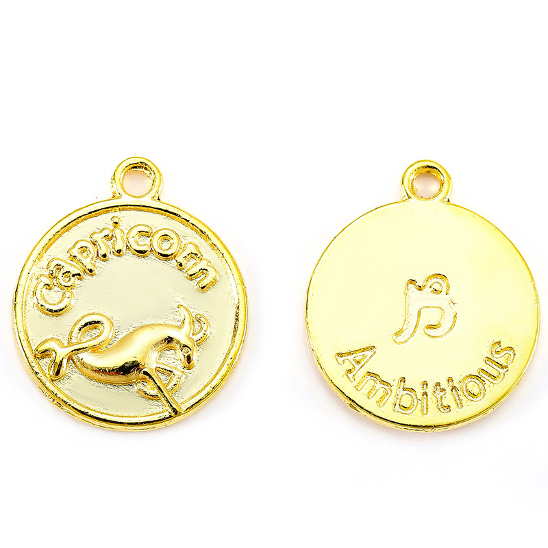 12:Capricorn gold/20*17mm/2g