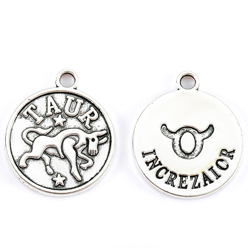 20:Taurus ancient silver/20*17mm/2g