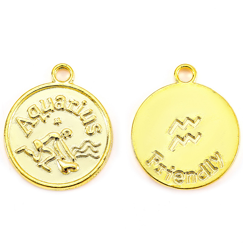 24:Water bottle gold/20*17mm/2g