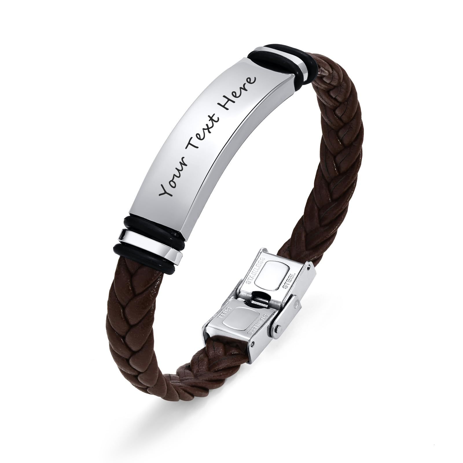 6:Your text here brown bracelet