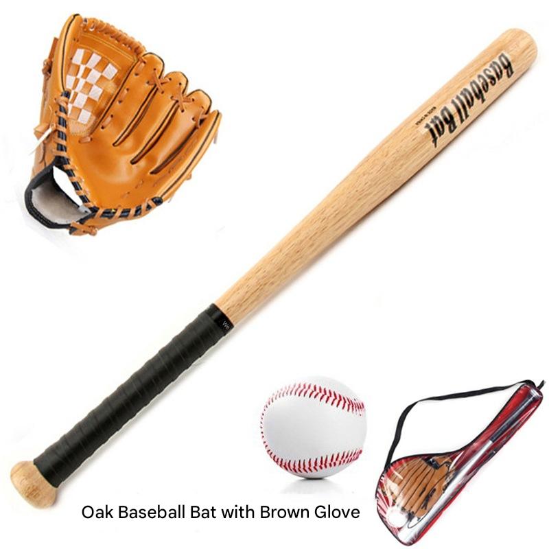 Oak baseball bat with Brown