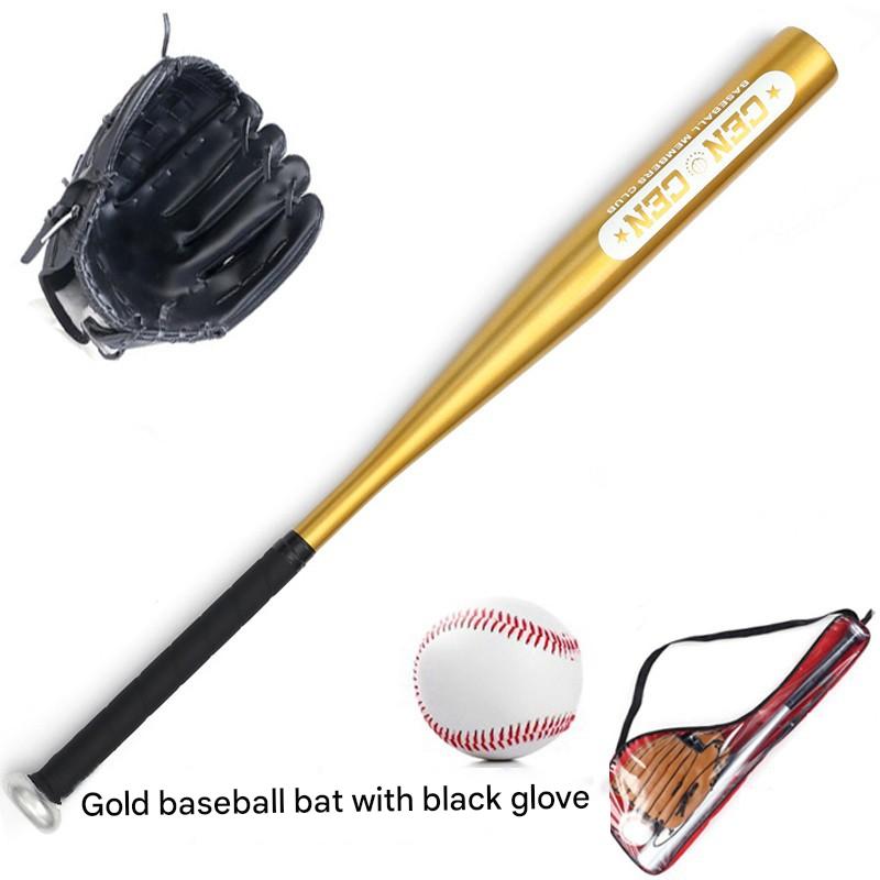 Gold Baseball Bat with Black
