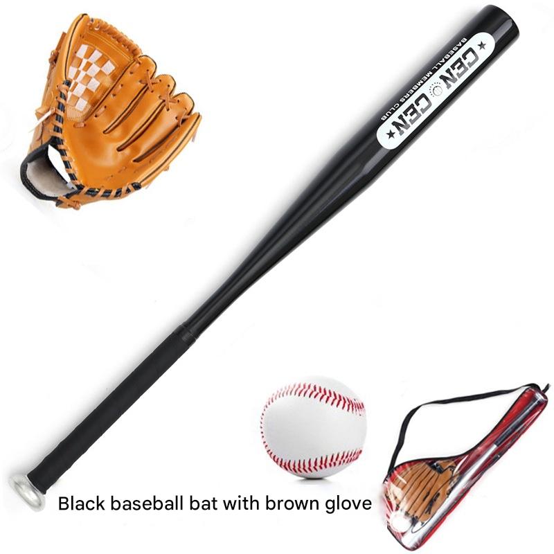 Black baseball bat with Brown