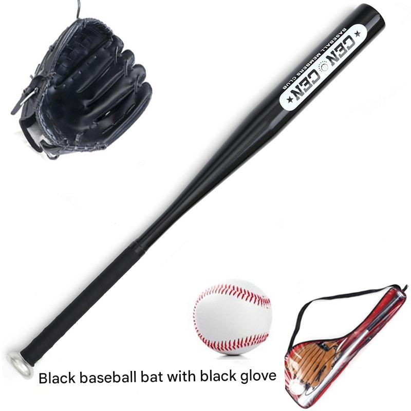 Black baseball bat with black