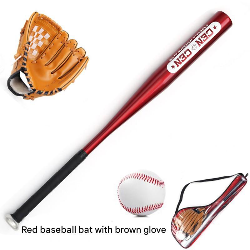 Red baseball bat with Brown