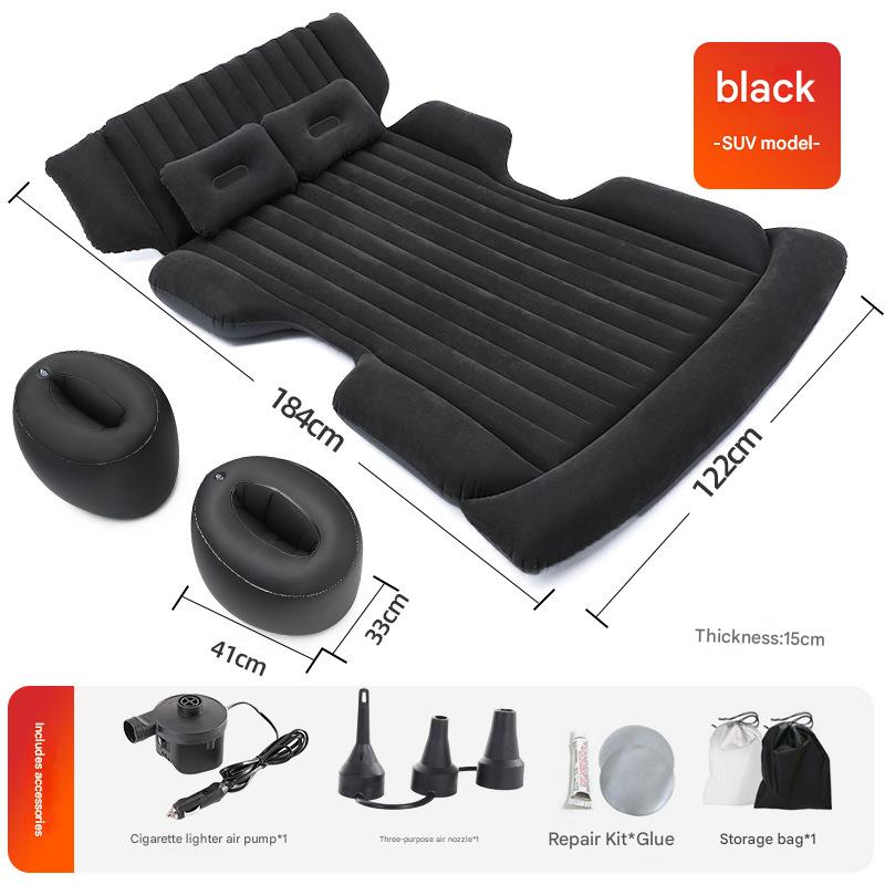 [suv dual-use model] straight stripes - black   two support piers (for rear seats   trunk 2)