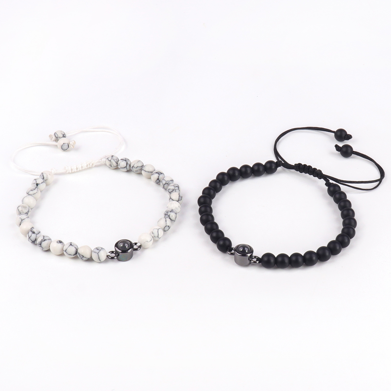 White turquoise Black Frosted Set